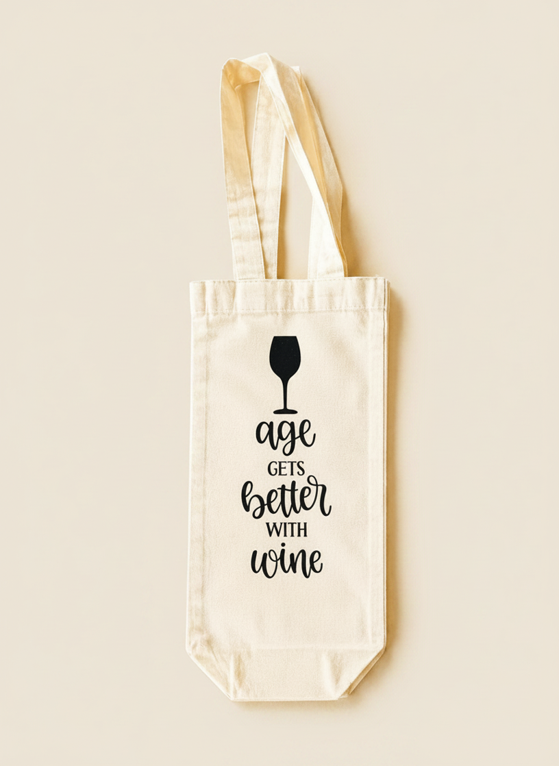 Age Gets Better With Wine Wine Bag