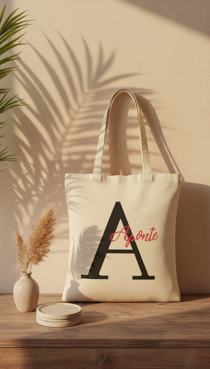 Personalized Monogram Canvas Tote