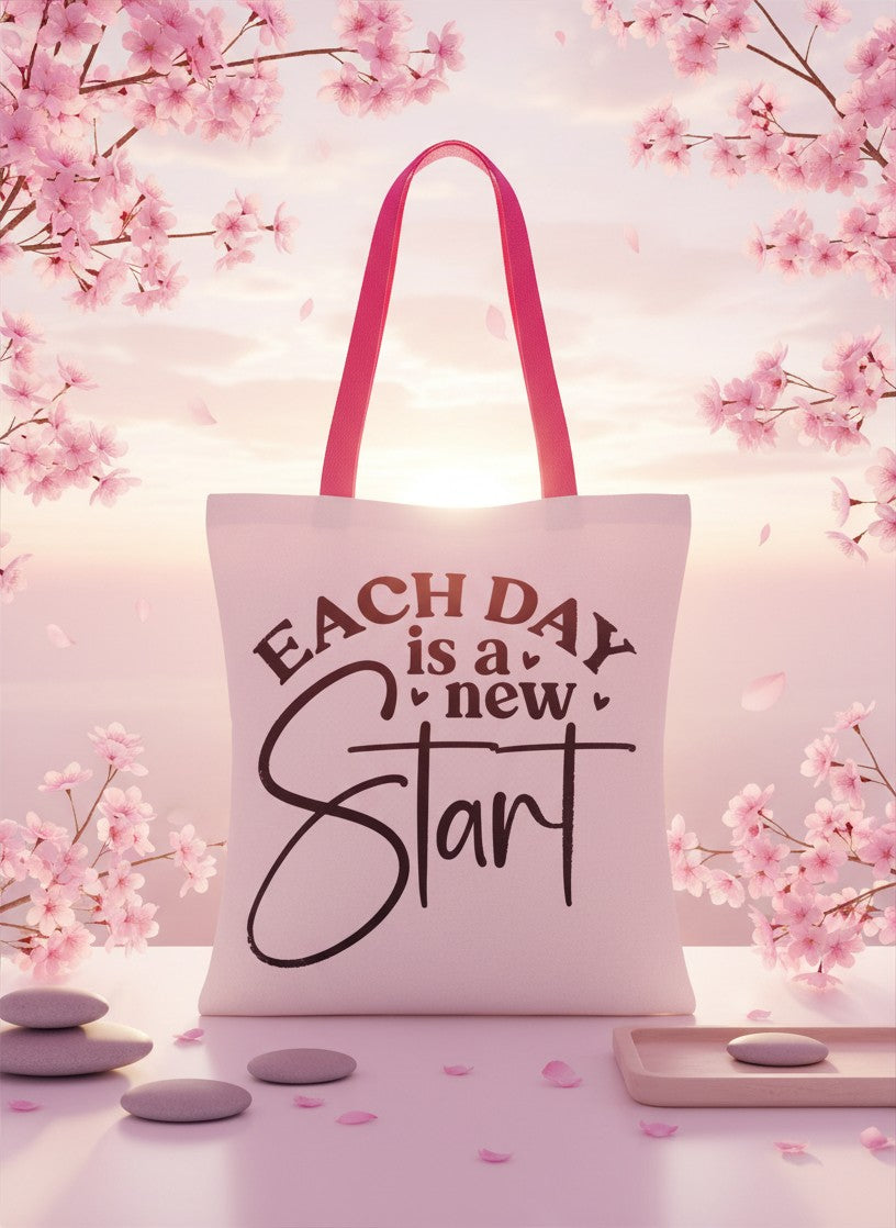 Each Day Is A New Start Tote