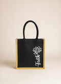 Faith Lotus Jute Tote