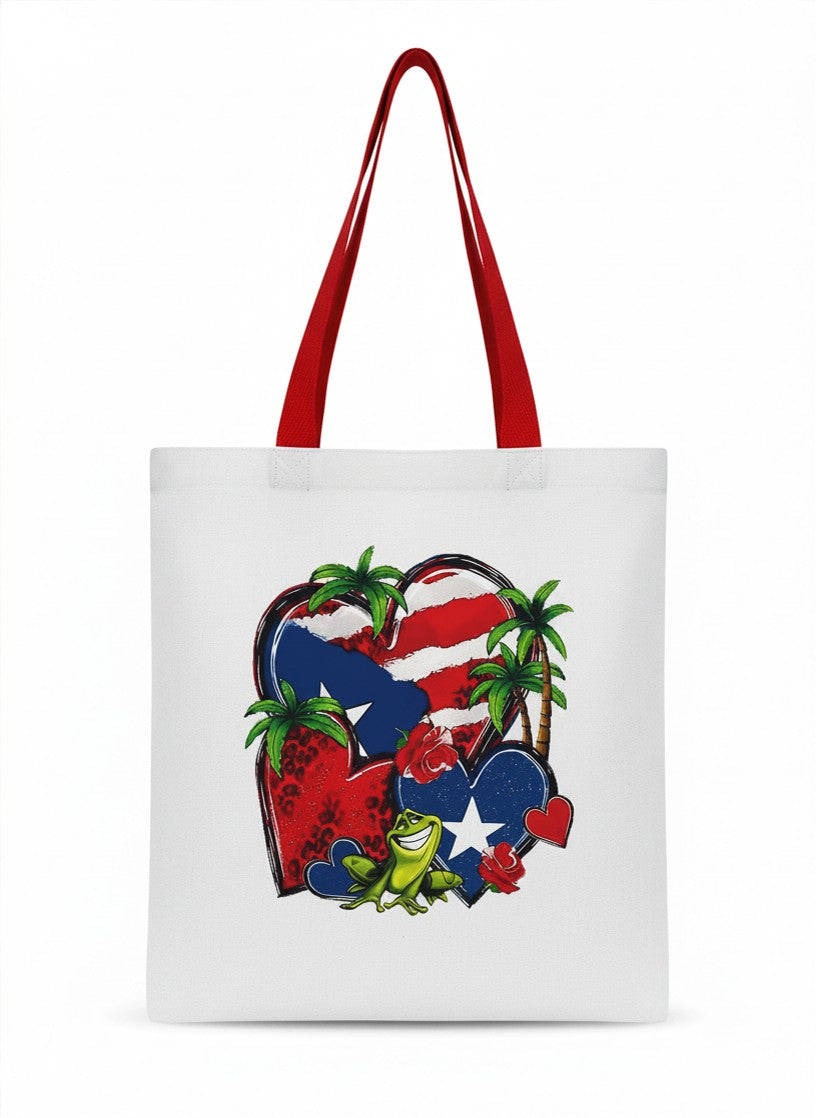 Puerto Rico Heart & Coqui Tote