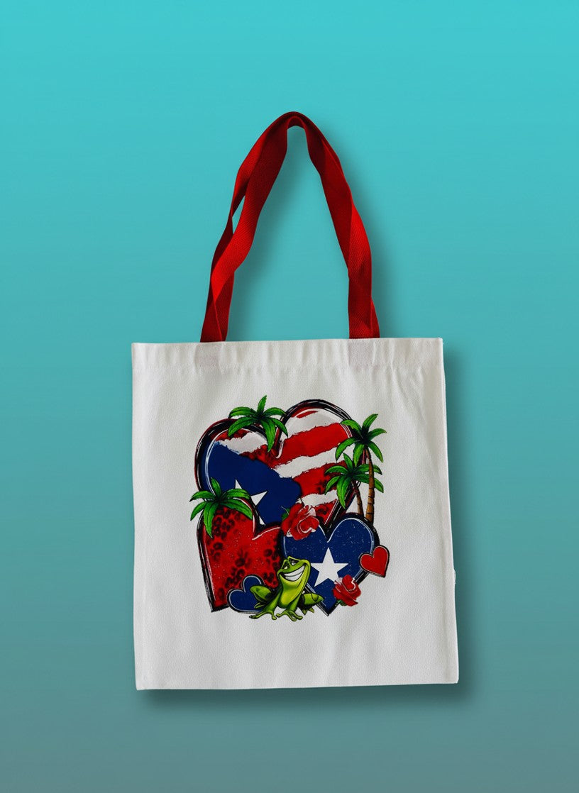 Puerto Rico Heart & Coqui Tote