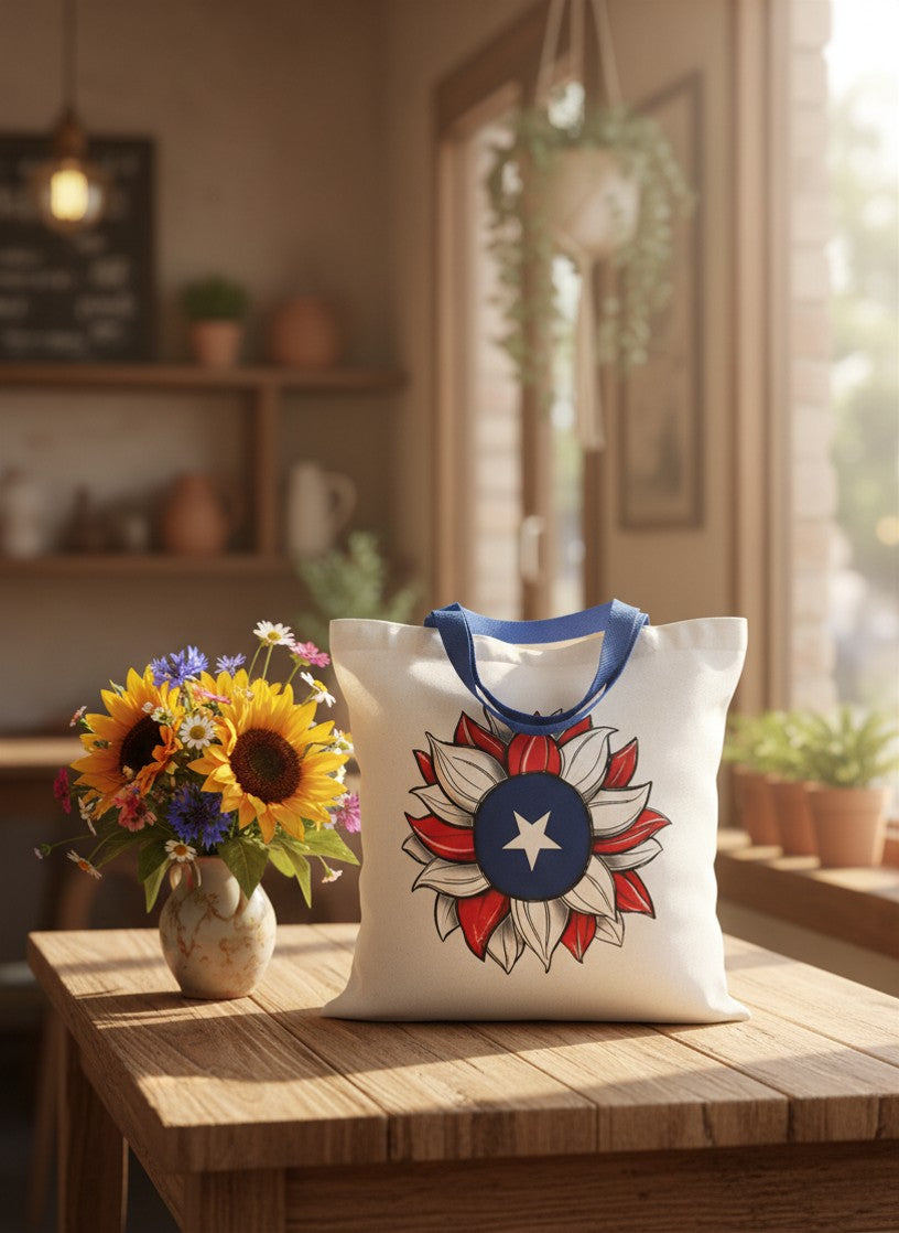 Puerto Rico Sunflower Tote