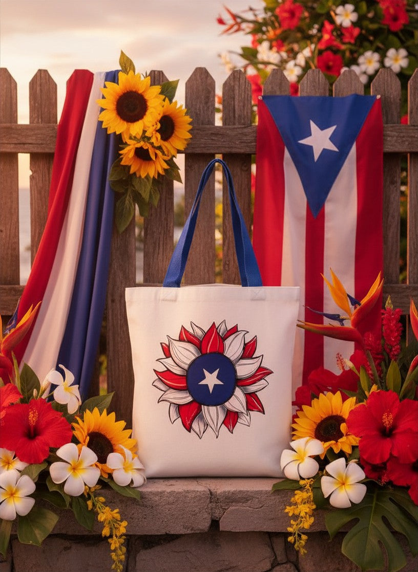 Puerto Rico Sunflower Tote