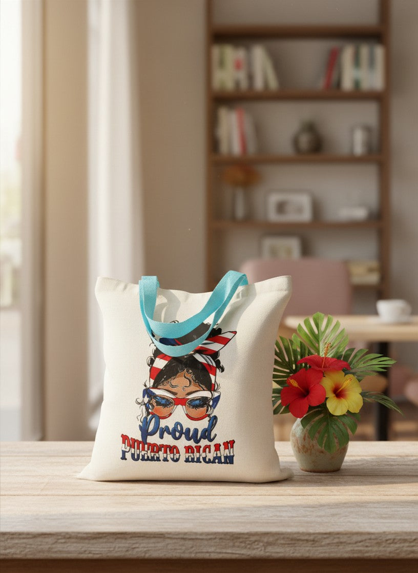 Proud Puerto Rican Bandana Tote