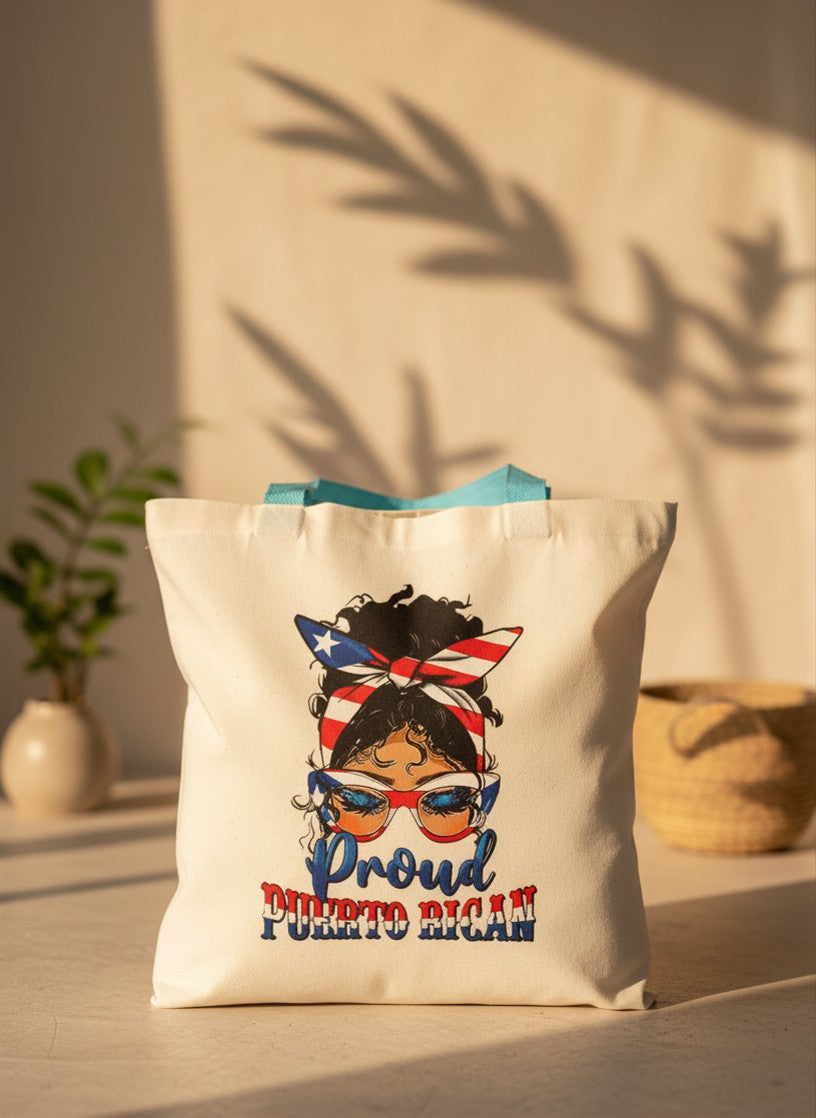 Proud Puerto Rican Bandana Tote