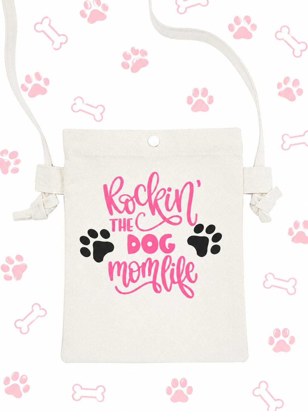 Rockin' the Dog Mom Life Crossbody Bag