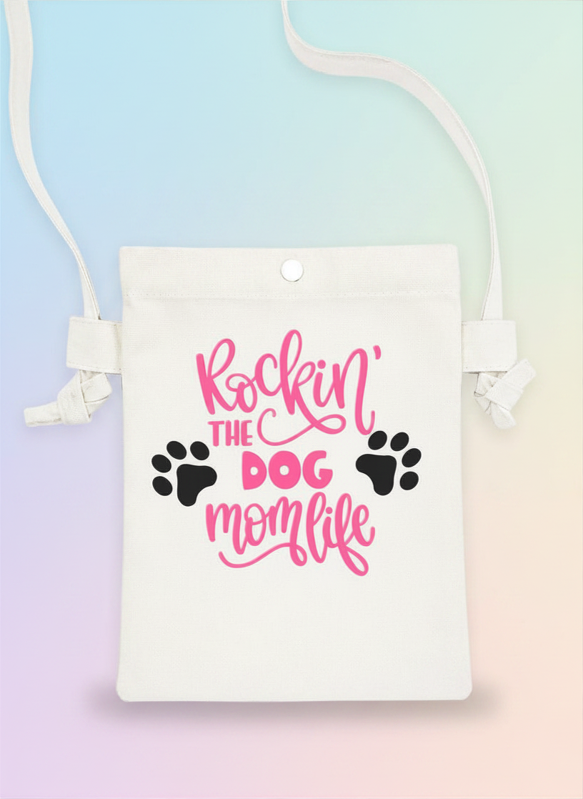 Rockin' the Dog Mom Life Crossbody Bag