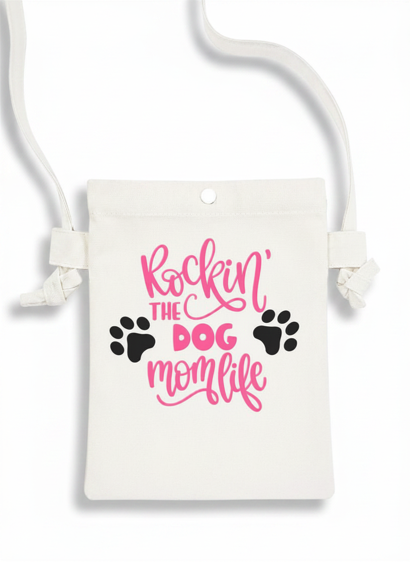 Rockin' the Dog Mom Life Crossbody Bag