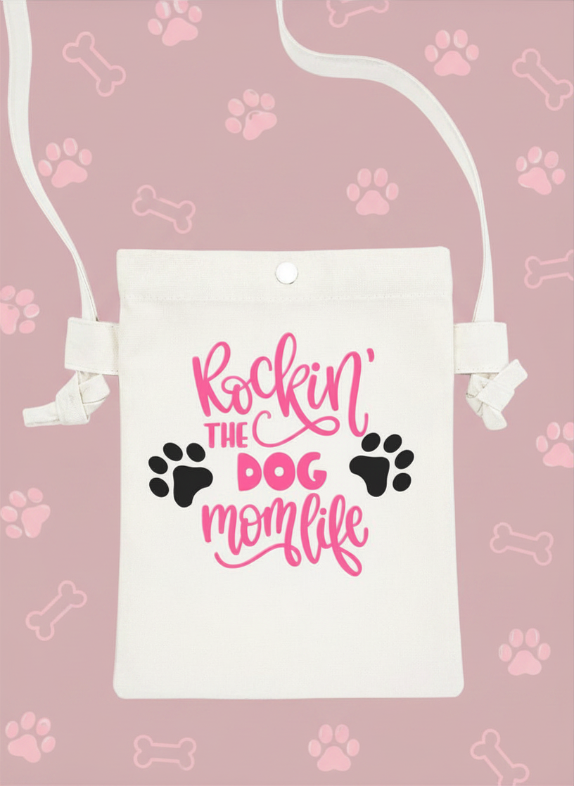 Rockin' the Dog Mom Life Crossbody Bag